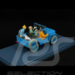 Tim Und Struppi Der Blaue Jeep – Reiseziel Mond – Blau 1/24 29904
