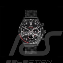 Montre Ferrari Pilota Evo Chronographe Bracelet Maille Noir FE-083-0827
