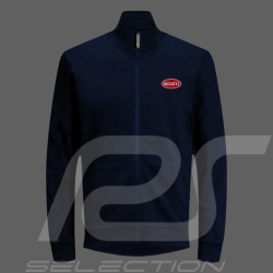 Bugatti Vest Zipped Cotton Sweater Navy blue BGT057-500 - men