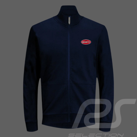 Bugatti Vest Zipped Cotton Sweater Navy blue BGT057-500 - men