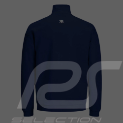 Gilet Bugatti Pull Coton zippé Bleu marine BGT057-500 - homme