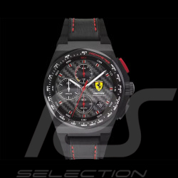 Ferrari Uhr Aspire Chronograph Schwarzem Lederarmband FE-083-0792