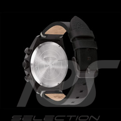 Ferrari Watch Pilota Evo Chronograph Black Leather Strap FE-083-0823