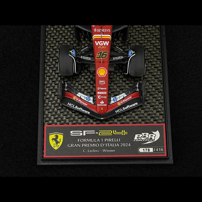 Ferrari SF-24 Charles Leclerc Monaco 2024 - Modèle Miniature 1:43 Burago, Licence Officielle, Pour Collection