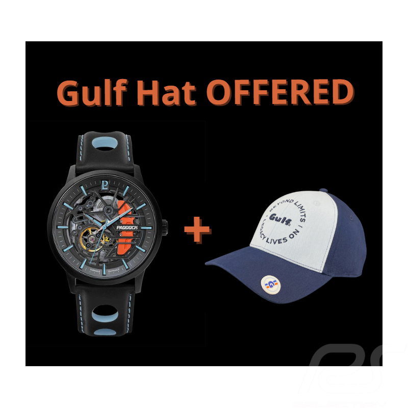 Montre Automatique Automobile Paddock exclusive RS Selection x Pierre Lannier + Casquette Gulf