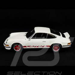 Porsche 911 Carrera RS 2.7 1973 Weiß / Rot gestreift 1/12 Norev 127514