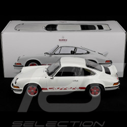 Porsche 911 Carrera RS 2.7 1973 Weiß / Rot gestreift 1/12 Norev 127514