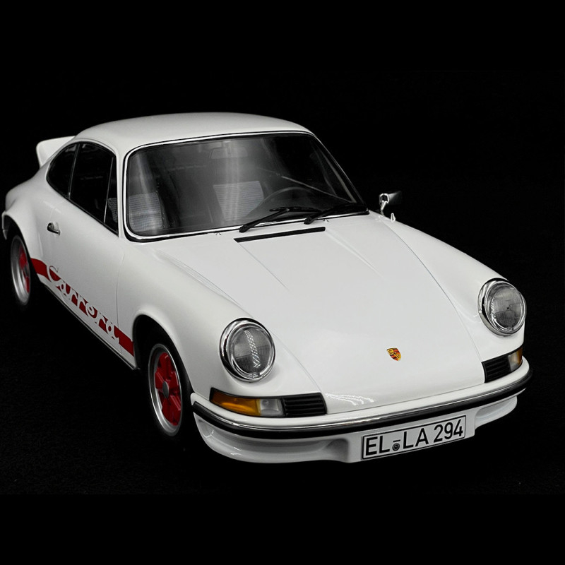 Porsche 911 Carrera RS 2.7 1973 White / Red Stripes 1/12 Norev 127514