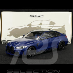 BMW M3 2024 Matt Blau Metallic 1/18 Minichamps 110020220