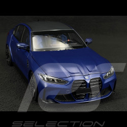 BMW M3 2024 Bleu Mat Métallique 1/18 Minichamps 110020220