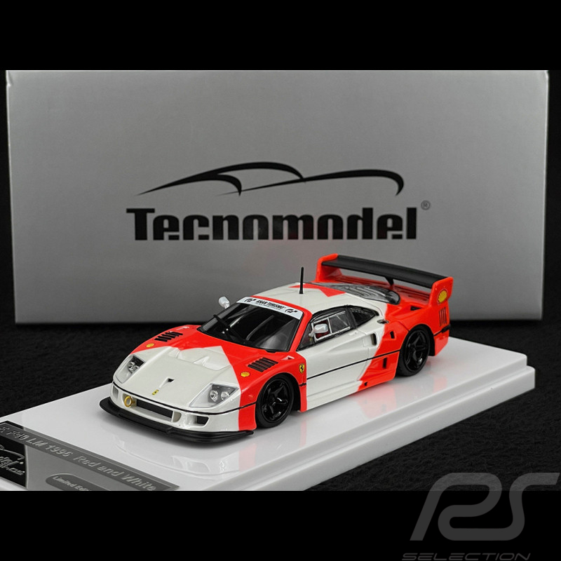 Ferrari F40 LM Avec Jantes Noires 1996 Rouge / Blanc 1/43 Tecnomodel TM43-67D