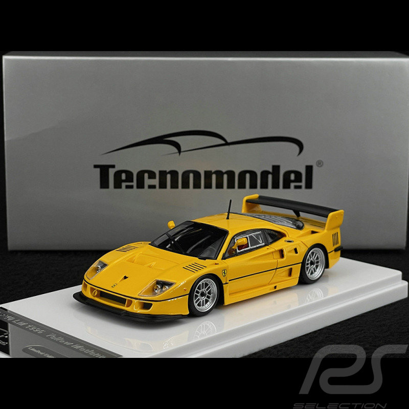 Ferrari F40 LM Presseversion Mit Silbernen Enkei-Felgen 1996 Modena Gelb 1/43 Tecnomodel TM43-67B