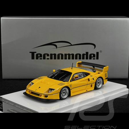 Ferrari F40 LM Presseversion Mit Silbernen Enkei-Felgen 1996 Modena Gelb 1/43 Tecnomodel TM43-67B