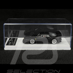 Ferrari F40 LM Presseversion Mit Silbernen Enkei-Felgen 1996 Mattschwarz 1/43 Tecnomodel TM43-67C