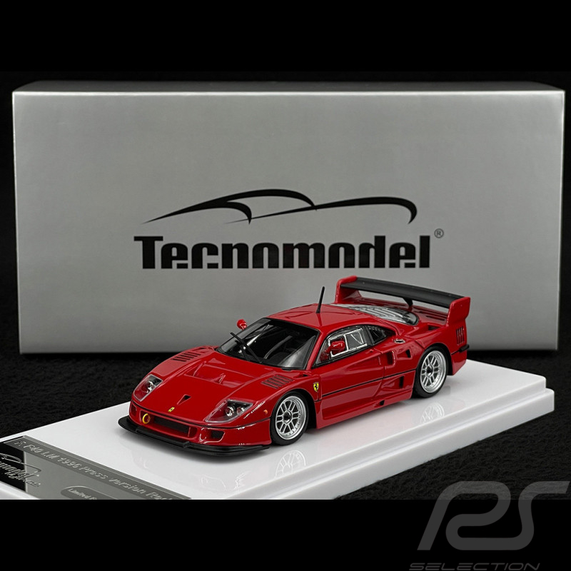 Ferrari F40 LM Presseversion Mit Silbernen Enkei-Felgen 1996 Rot 1/43 Tecnomodel TM43-67A