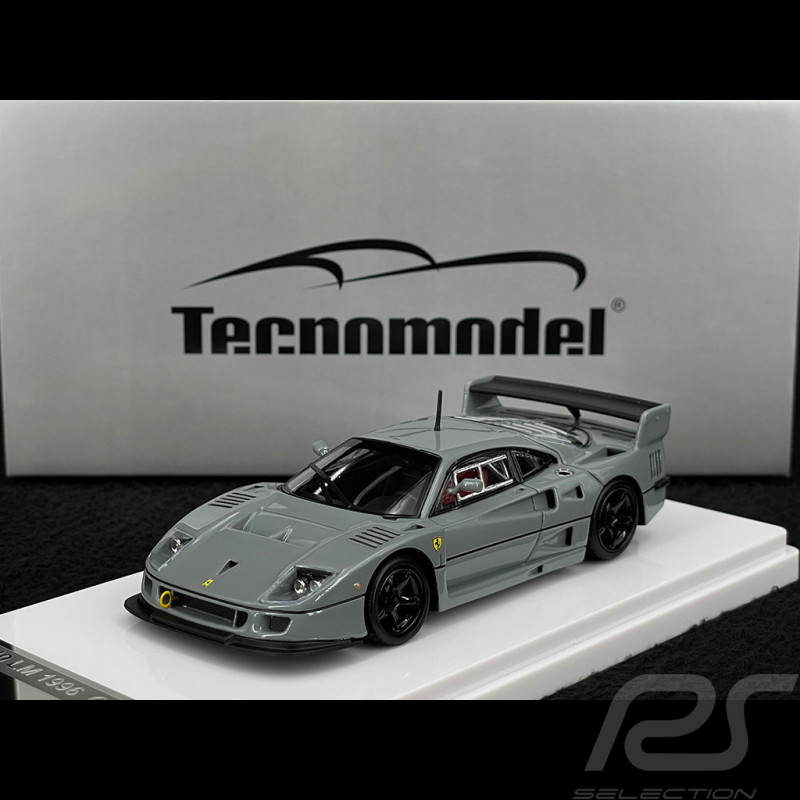 Ferrari F40 LM Press Version With Black Rims 1996 Grigio Medio 1/43 Tecnomodel TM43-67E