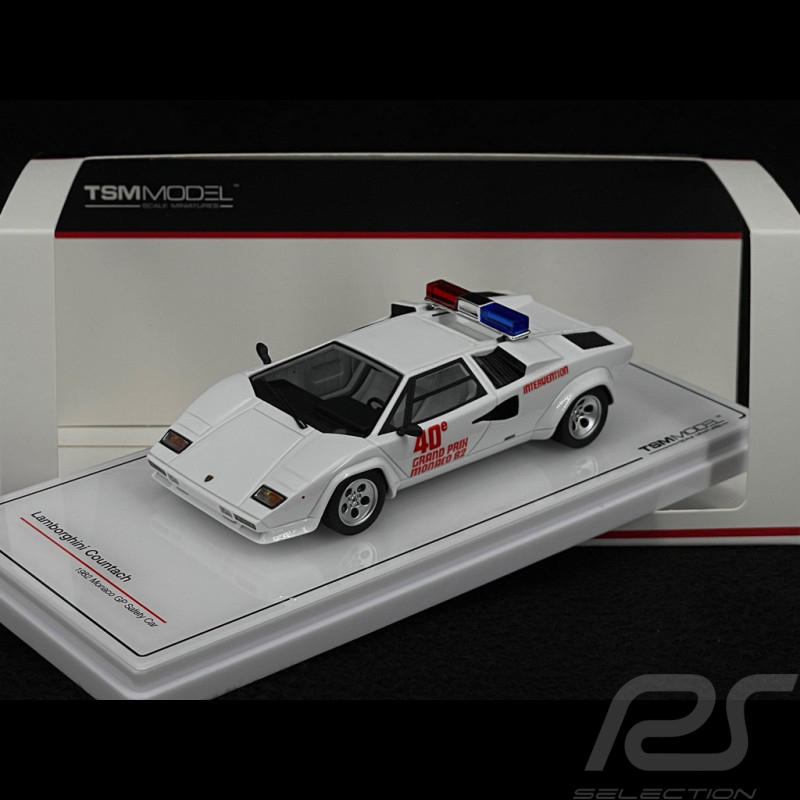 Lamborghini Countach Safety Car GP Monaco 1982 Blanc 1/43 TSM Models TSM430702