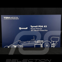 Ronnie Peterson Tyrrell P34 n° 3 GP Monaco 1977 F1 1/12 TSM Models TSM120012