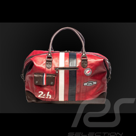 Sehr Große Ledertasche 24h Le Mans - Rot 26062