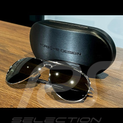 Porsche Sunglasses Low Price Titanium frame / Olive / Silver lenses Porsche Design P'8508 WAP0785080JC62