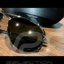 Porsche Sunglasses Low Price Titanium frame / Olive / Silver lenses Porsche Design P'8508 WAP0785080JC62