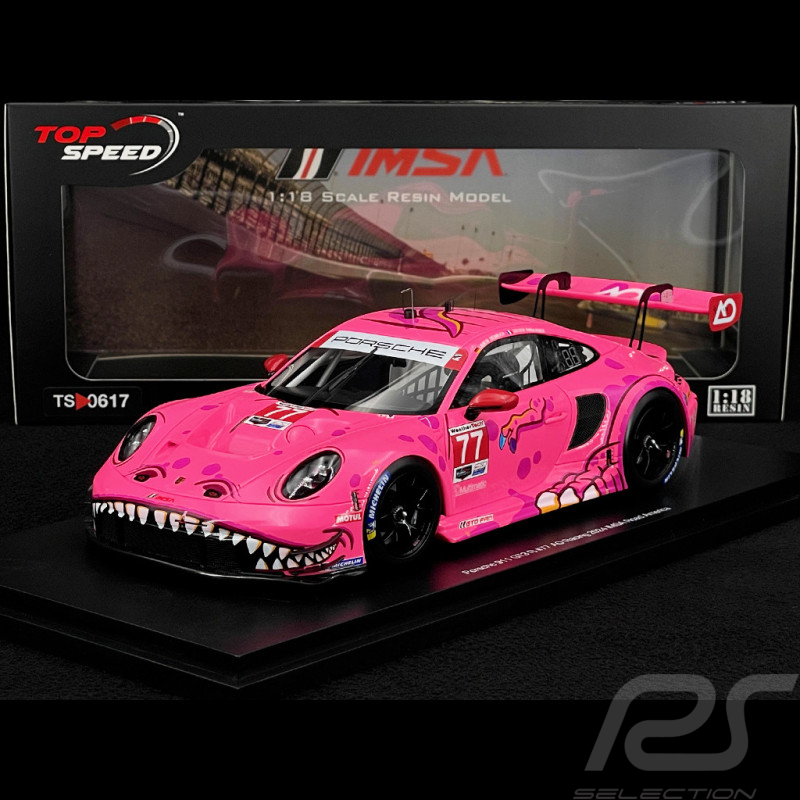 Porsche 911 GT3 R Type 992 n° 77 "Roxy" 4ème IMSA Road America 2024 1/18 Top Speed TS0617