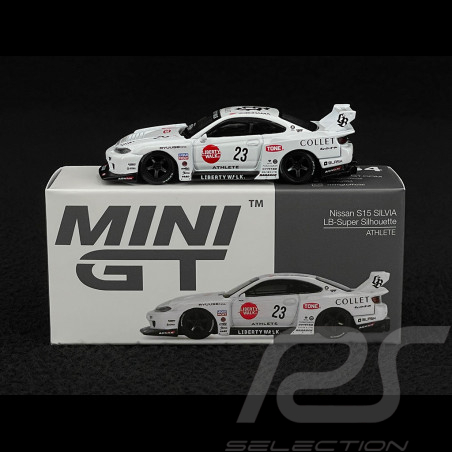 Nissan Silvia S15 LB-Super Silhouette Athlete 2024 White 1/64 Mini GT MGT01054-R