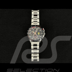 Montre Ferrari Pilota Evo Chronographe Bracelet Métal Argent / Noir FE-083-0852