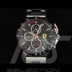 Montre Ferrari Pilota Evo Chronographe Bracelet Métal Argent / Noir FE-083-0852