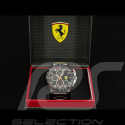 Ferrari Uhr Pilota Evo Chronograph Silberfarbenes Metallarmband / Schwarz FE-083-0852