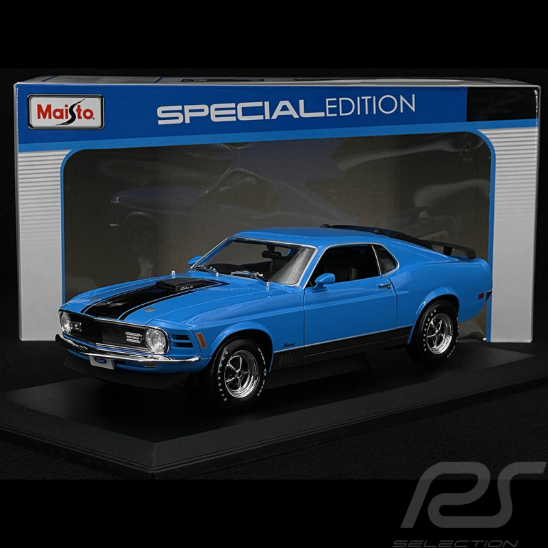 Ford Mustang Mach 1 1970 Blue 1/18 Maisto MAI31453BL