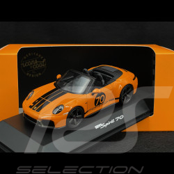 Porsche 911 Spirit 70 Type 992 Cabriolet 2025 Orange Signal 1/43 Spark WAP0200540SGTS