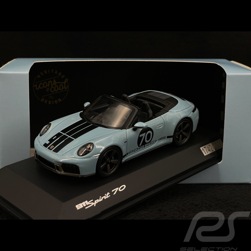 Porsche 911 Spirit 70 Type 992 Cabriolet 2025 Bleu Messen 1/43 Spark WAP0200550SGTS
