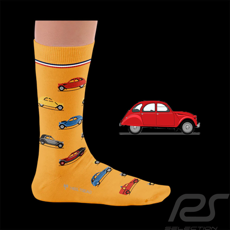 Chaussettes Inspiration Citroën 2CV / Orange - Mixte - Pointure 41/46