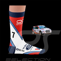 Chaussettes Inspiration Colin McRae Ford Focus WRC M-Sport / Bleu / Blanc / Rouge - Mixte - Pointure 41/46
