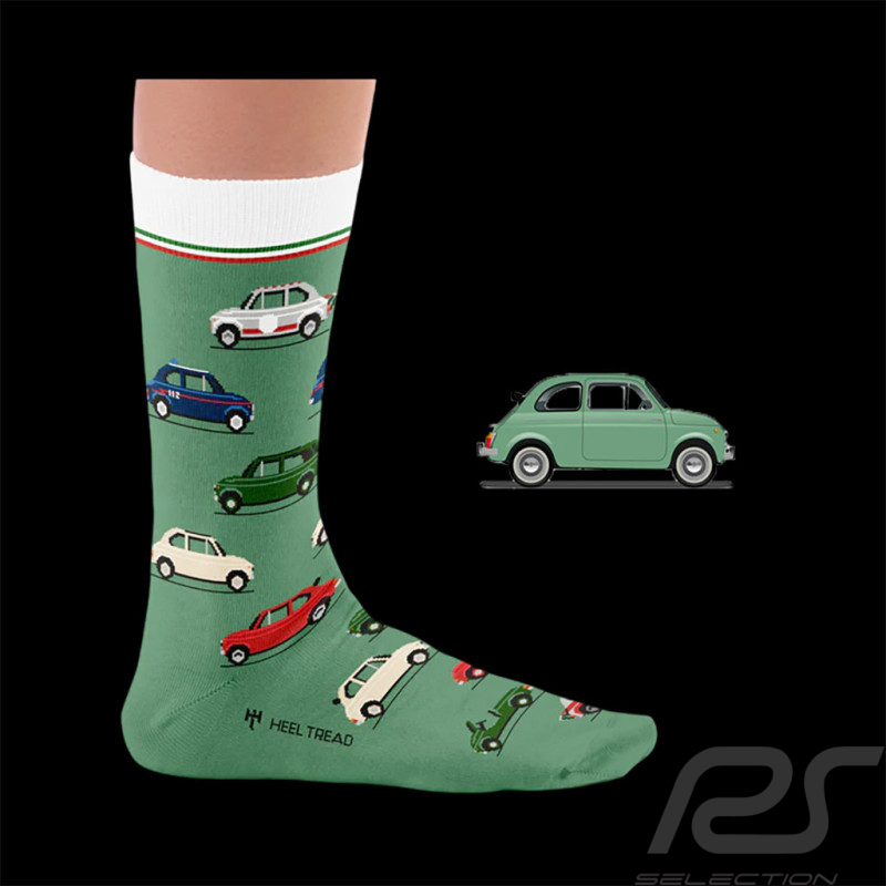 Inspiration Fiat 500 Socks / Green - Unisex - Size 41/46