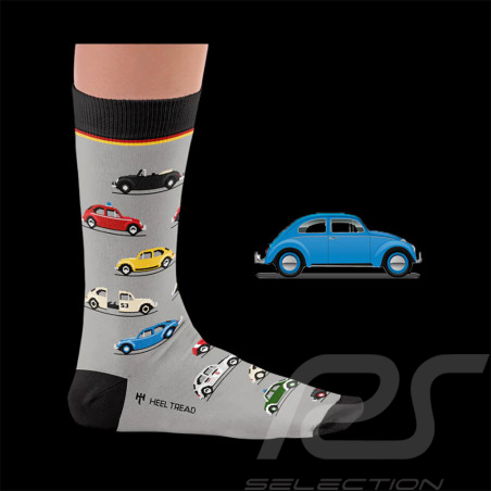 Chaussettes Inspiration Volkswagen Beetle Coccinelle / Gris / Noir - Mixte - Pointure 41/46