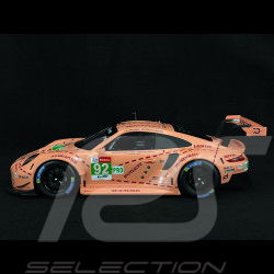 Porsche 911 RSR Typ 991 n° 92 "Rosa Schwein" Sieger 24h Le Mans 2018 1/12 Ixo LEGT12003
