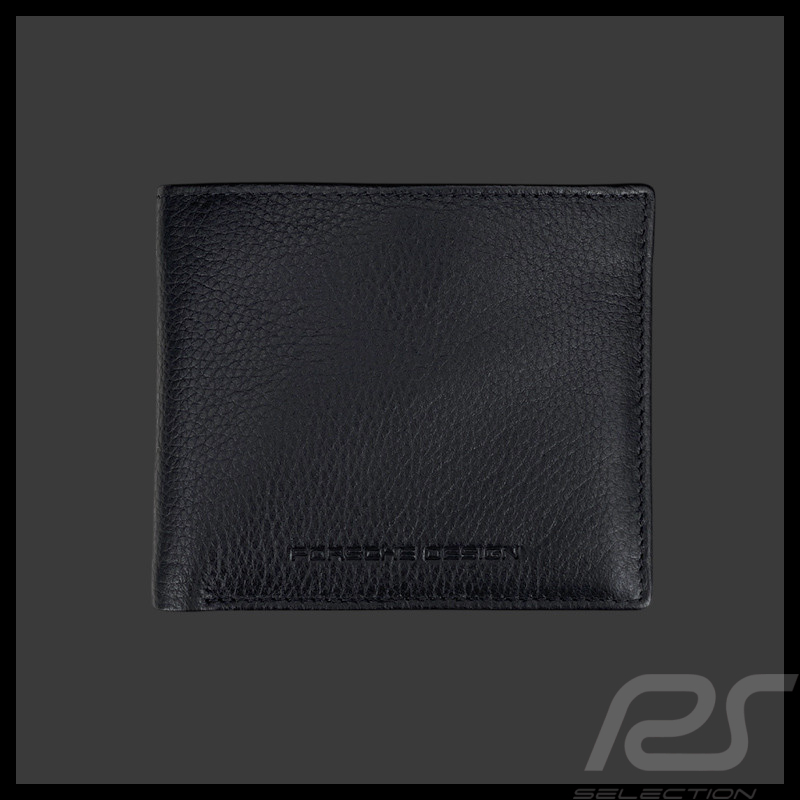 Portefeuille Porsche Design Porte-cartes Compact Cuir Noir Voyager Billfold 10 4056487043838