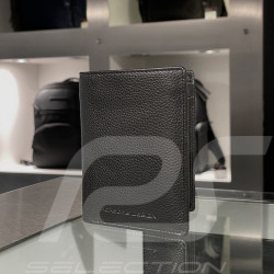 Portefeuille Porsche Design Trois volets Cuir Noir Porte-Cartes Voyager Billfold 11 4056487043814
