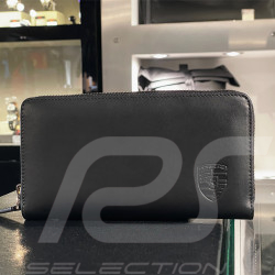 Wallet Porsche Women's Card Holder Black Leather WAP0300210TGBD
