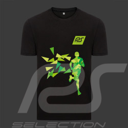 Sport T-Shirt RS Action "100 km um den See mit Audrey" Produktverkauf zugunsten bedürftiger Kinder Schwarz / Grün