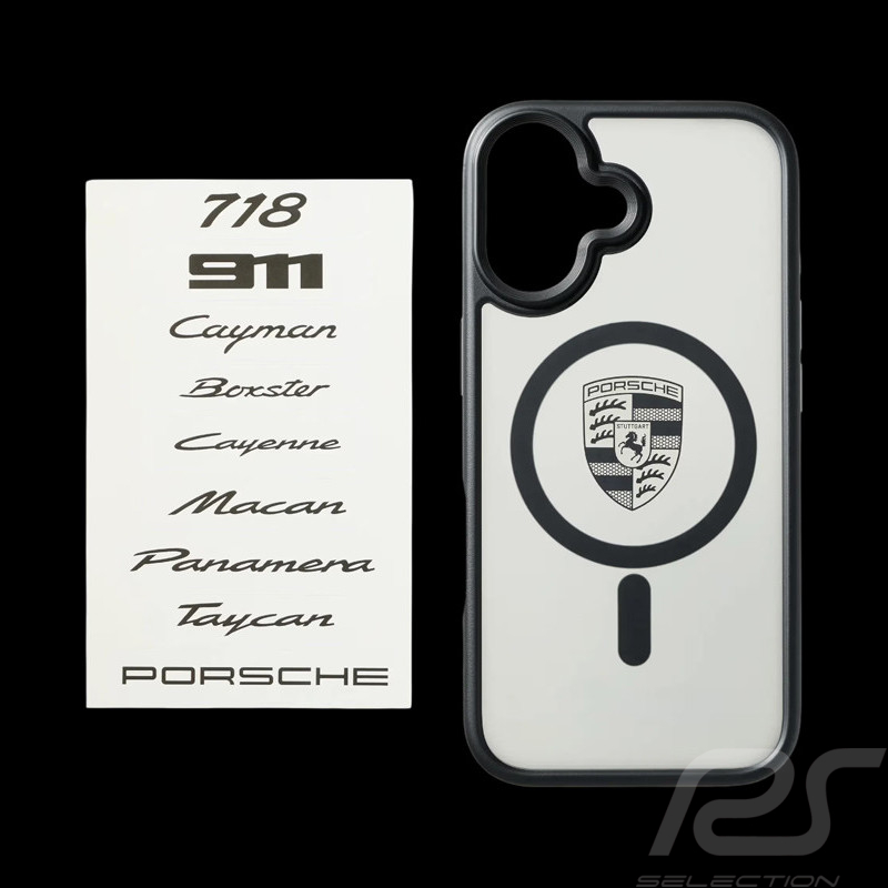 Porsche Hülle iPhone 17 Schwarz / Transparent Anpassbare WAP0300010TSNC