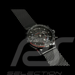 Ferrari Uhr Pilota Evo Chronograph Schwarzes Milanaise-Armband FE-083-0827