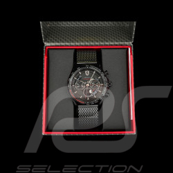 Montre Ferrari Pilota Evo Chronographe Bracelet Maille Noir FE-083-0827