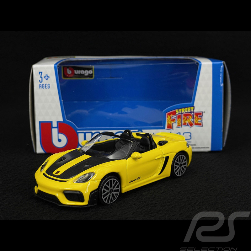Porsche 718 Spyder RS Type 982 2024 Jaune Racing 1/43 Bburago BBU18-30472YELLOW