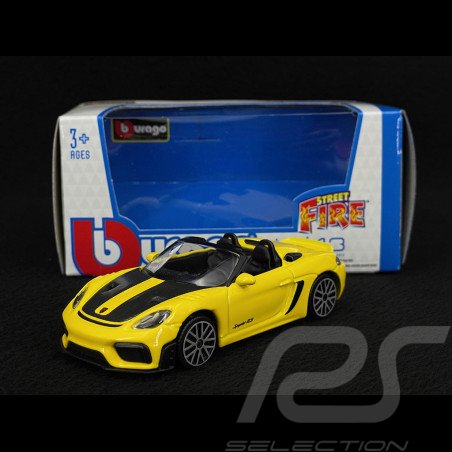 Porsche 718 Spyder RS Type 982 2024 Jaune Racing 1/43 Bburago BBU18-30472YELLOW