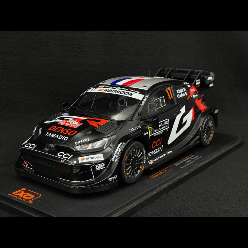 1/43 Ixo 2024 Toyota GR Yaris Rally1 Hybrid #17 Winner Rallye Finland Toyota Gazoo Racing WRT Sébastien Ogier, Vincent Landais Car Model