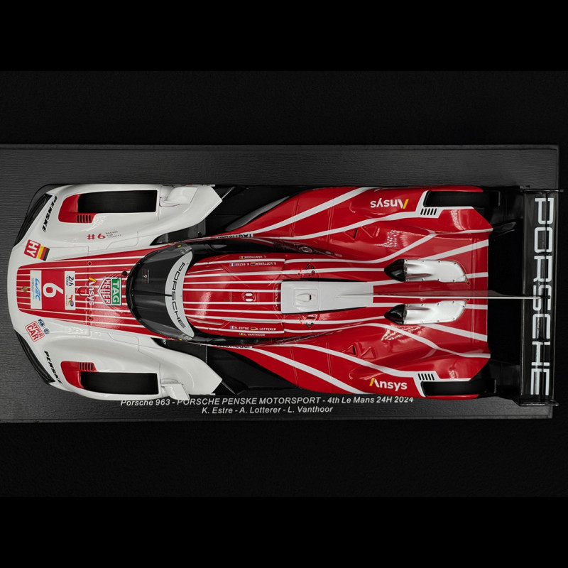 Porsche 963 n° 6 4th 24h Le Mans 2024 1/18 Spark 18S643