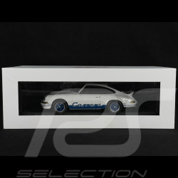 Porsche 911 Carrera RS 2.7 Présentation 1972 Blanc / Bandes Bleues 1/18 Schuco 18U00062